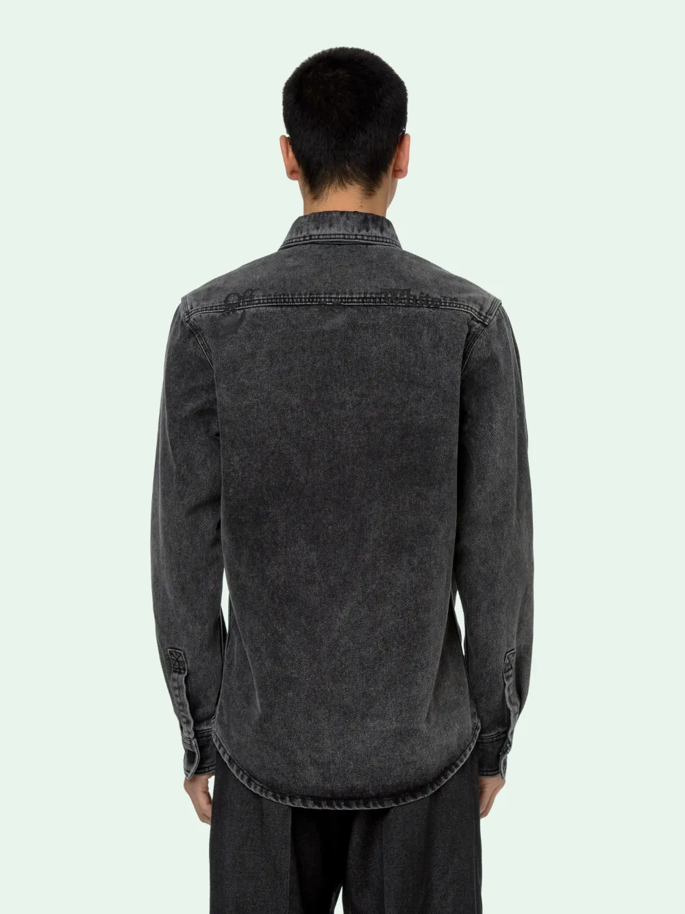 DARK GREY DENIM SHIRT VINTAGE OffWhite™ Official Site