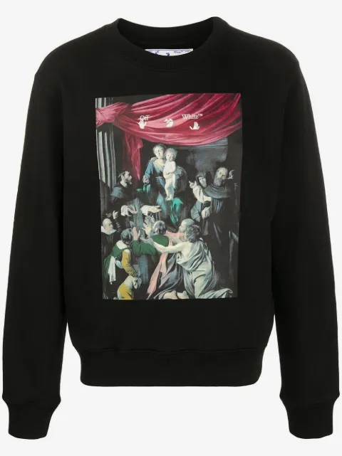 Off-White sudadera con estampado Caravaggio Painting