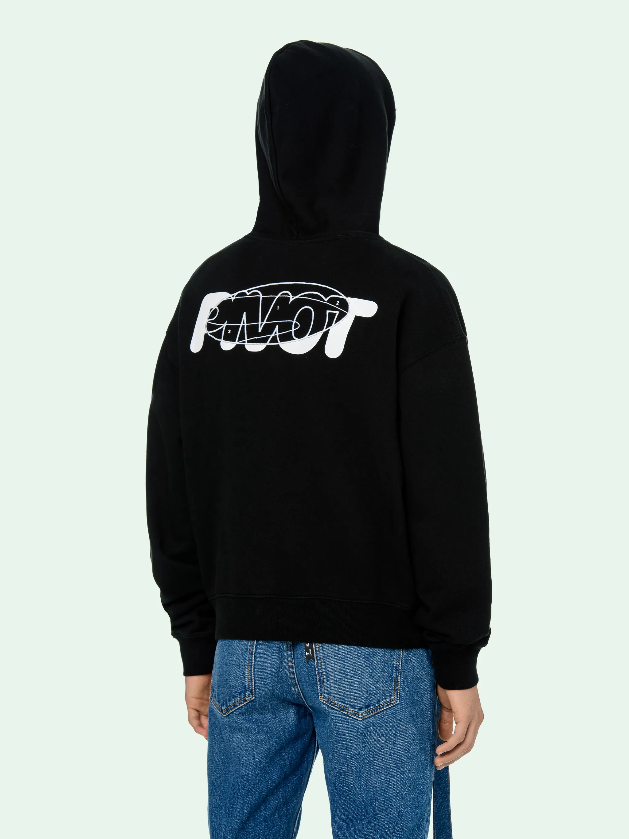 BLACK LOGO WORKERS HOODIE | Off-White 
