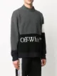 Off-White block-panel knitted jumper