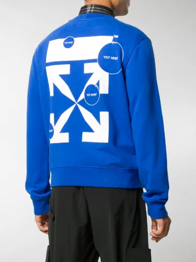 logo-print sweatshirt blue 