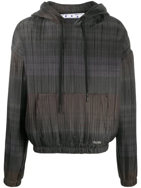 Off-White sudadera con rayas horizontales