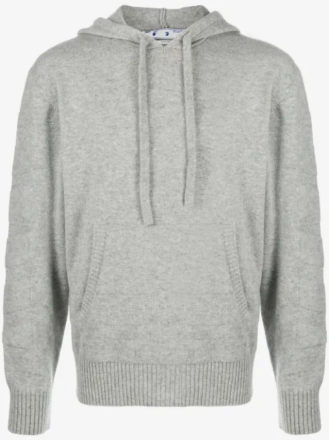 Off-White sudadera con rayas diagonales
