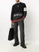 Image 2 of Off-White colour-block knitted jumper