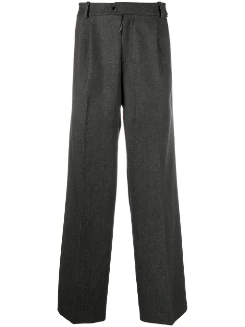 Off-White twill pleated tailored trousers
