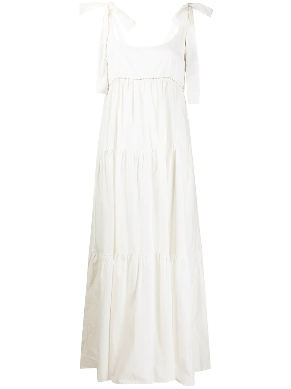 white embellished maxi dress