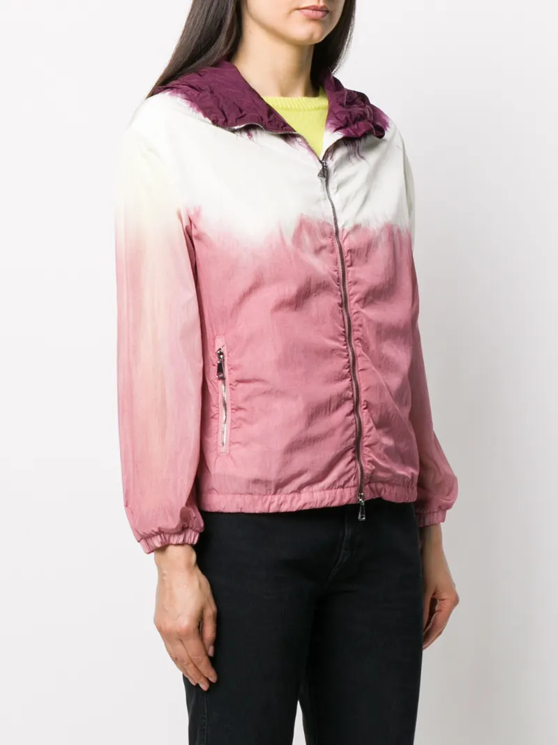 MONCLER TIE-DYE PRINT HOODED JACKET