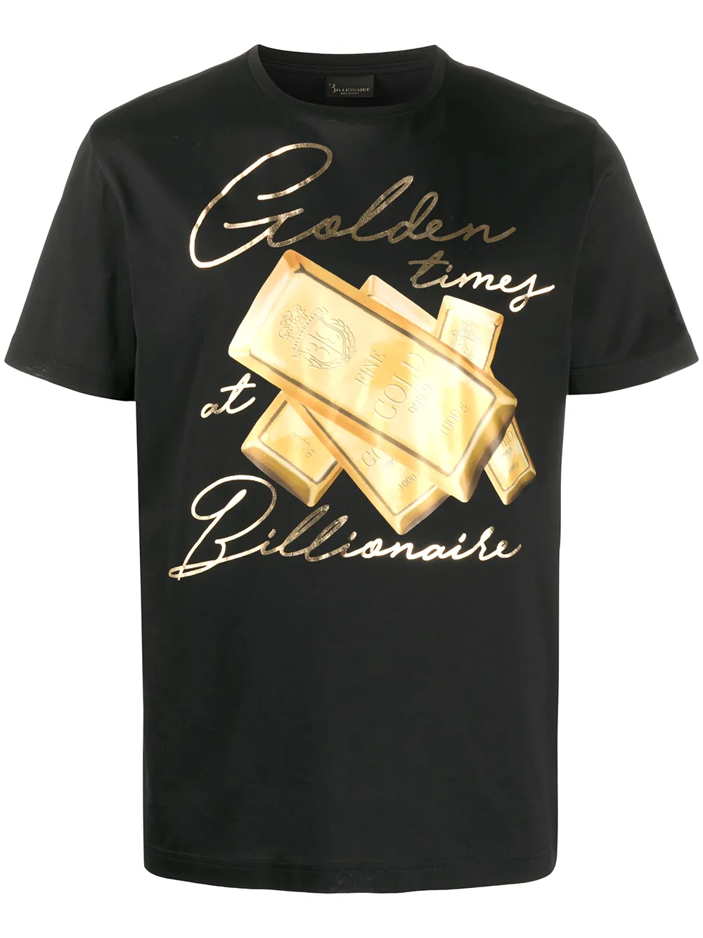 Фото 1 - Billionaire футболка Golden Times с графичным принтом от Billionaire