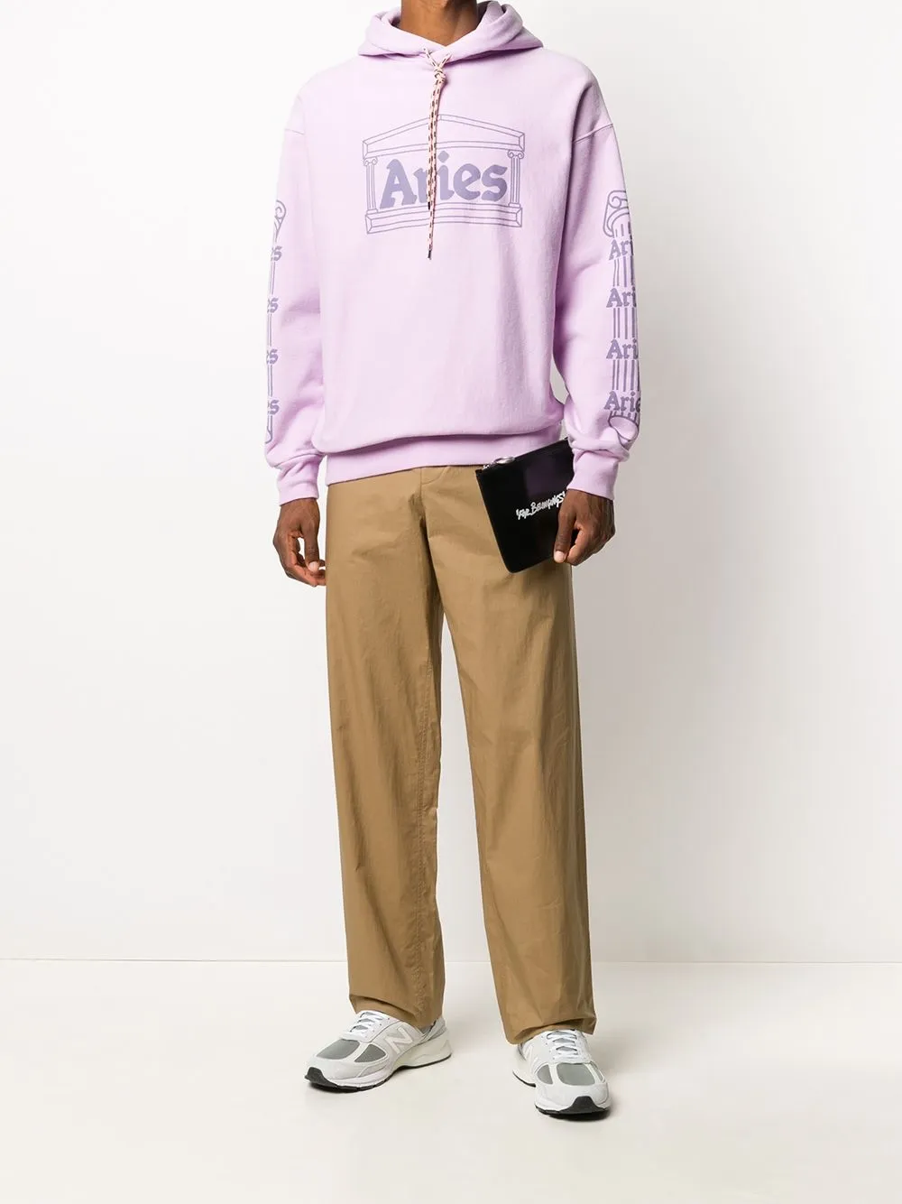 Image 2 of Off-White Quote-motif flat pouch