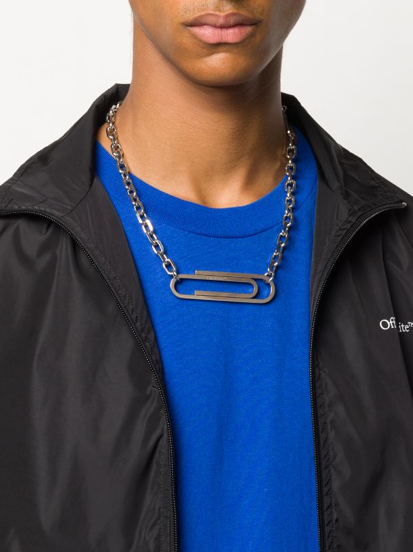 Off-White XL Paperclip Necklace -