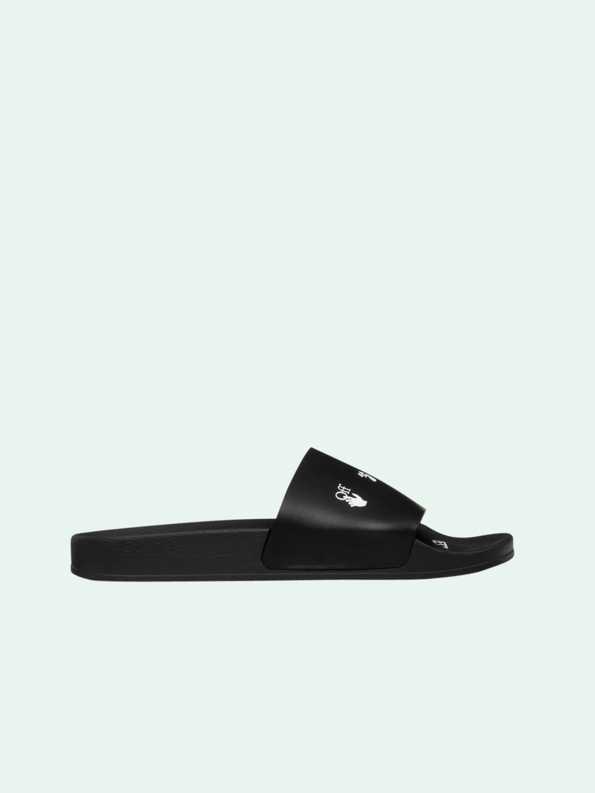 off white logo print slides