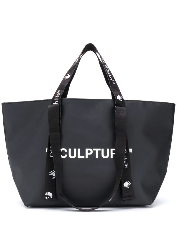 off white sculpture tote