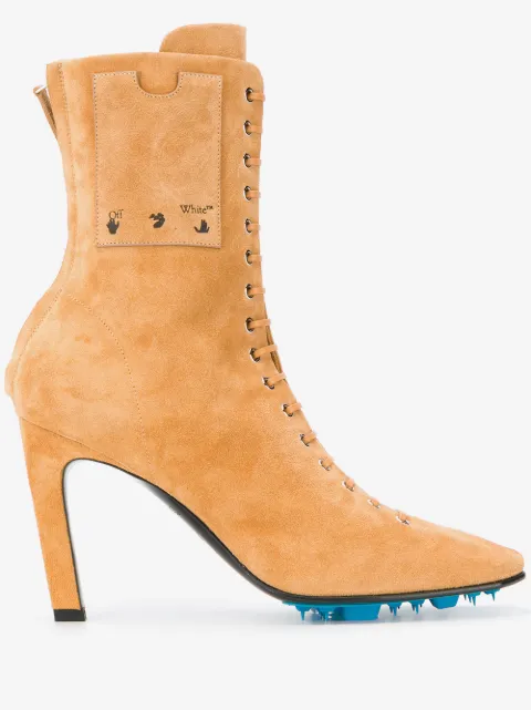 Off-White lace-up ankle boots