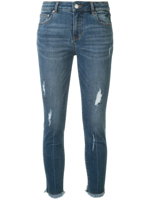 blue ankle length jeans