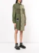 izzue asymmetric panelled shirt dress