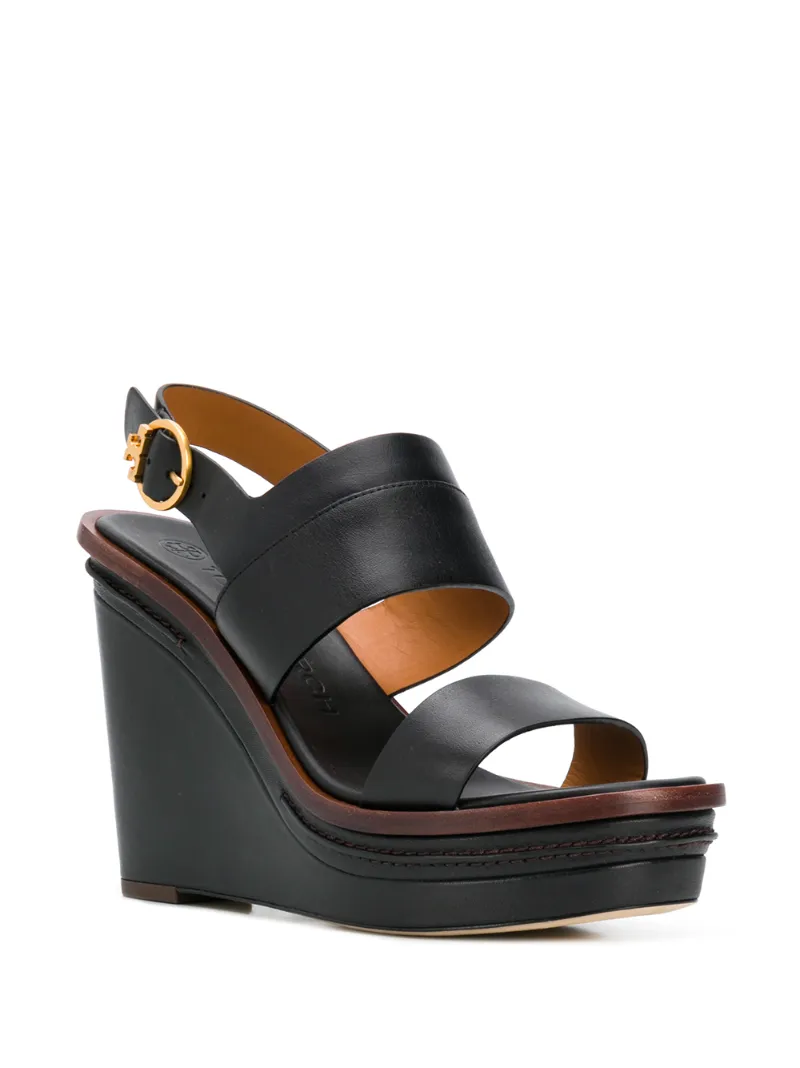 TORY BURCH SELBY 120MM WEDGE SANDALS