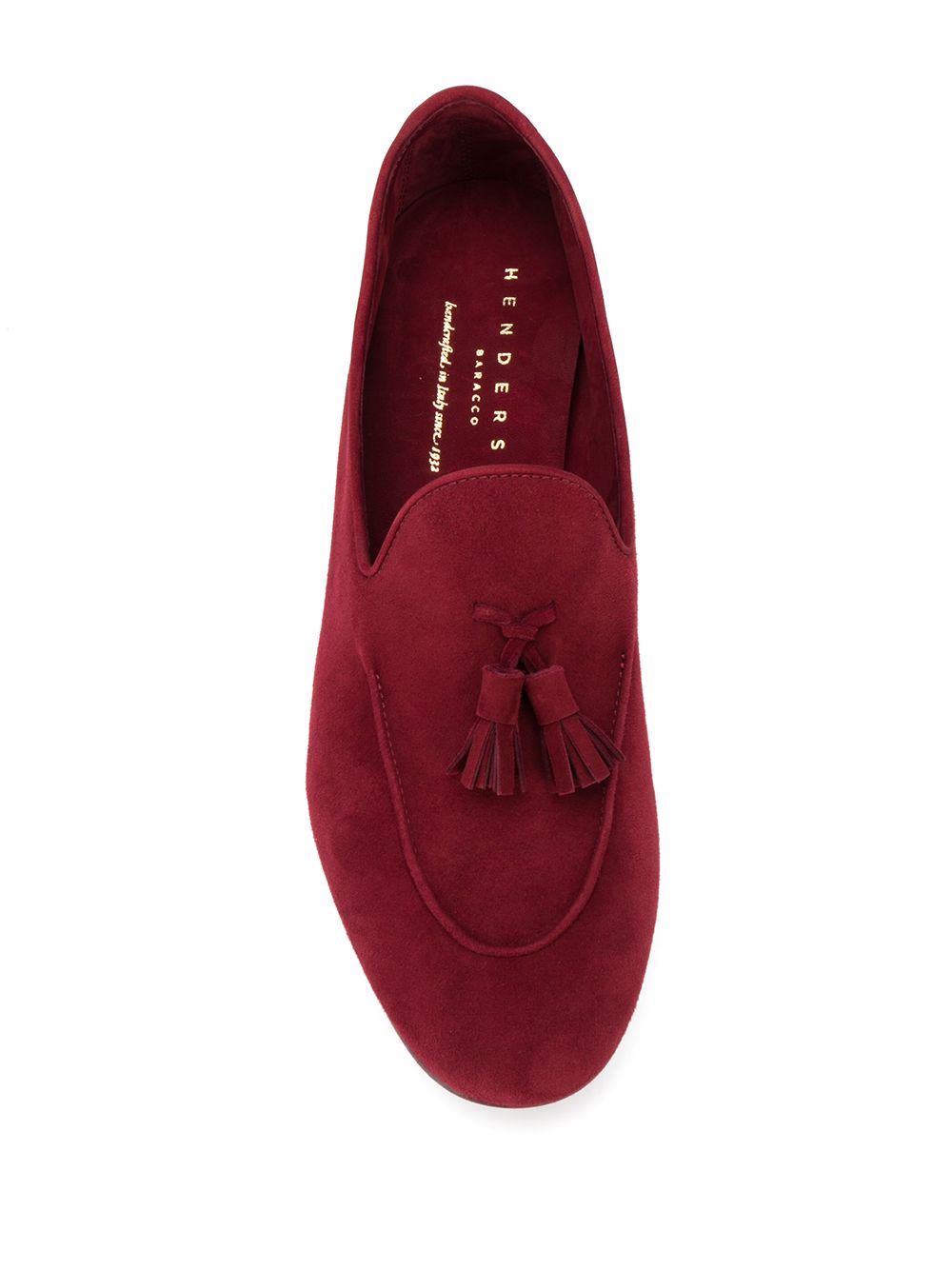 фото Henderson baracco tassel detail suede loafers