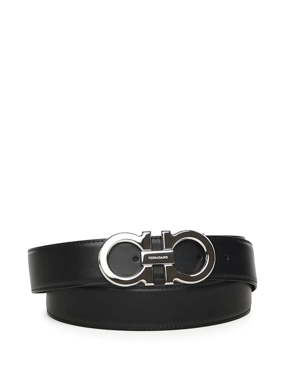 Ferragamo Gancini reversible belt | Black | Image 1
