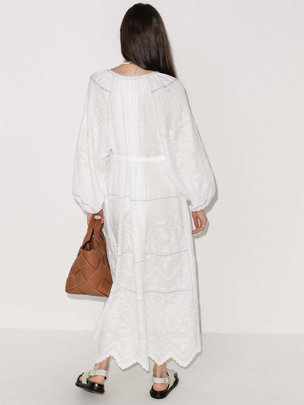 фото Vita kin nirella tassel-trim linen dress