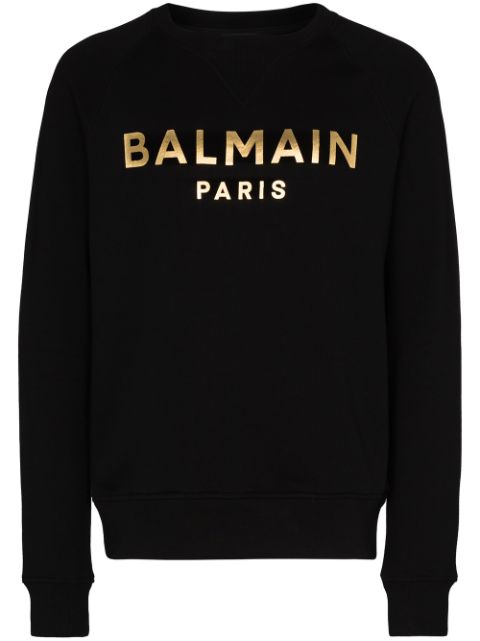 Balmain logo-print long-sleeve Sweatshirt - Farfetch
