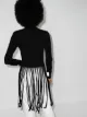 Bottega Veneta fringed wool-blend top