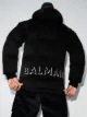 Balmain logo-print hooded puffer jacket