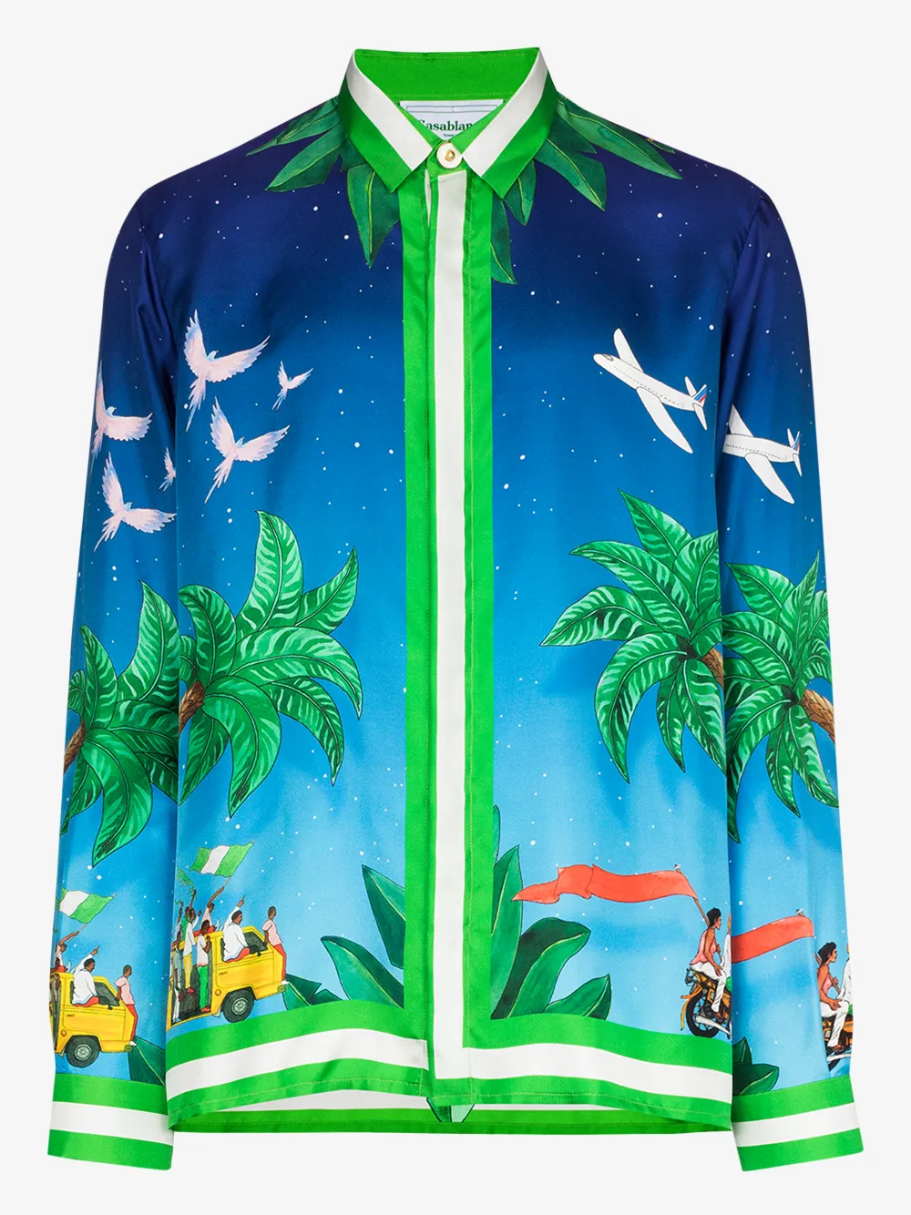 CASABLANCA MULTICOLOUR X HOMECOMING LAGOS TENNIS CLUB PRINTED SHIRT