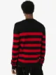 Balmain appliqued striped jumper