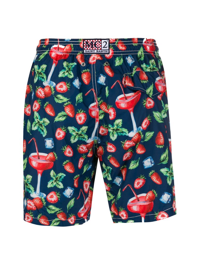 Shop Mc2 Saint Barth Caipiroska Swim Shorts In Blue