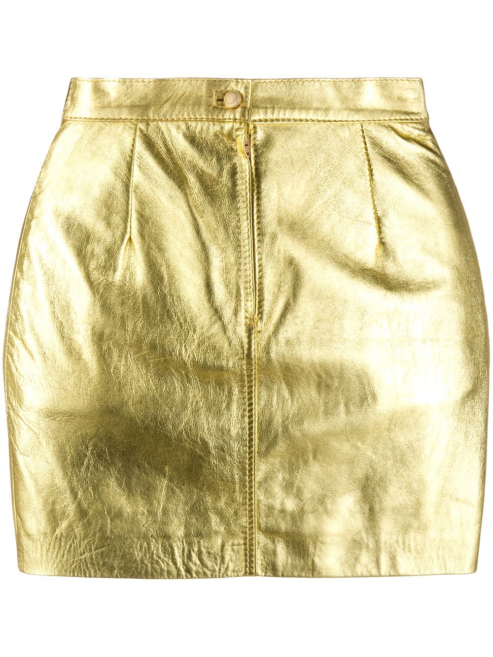 фото A.n.g.e.l.o. vintage cult юбка мини 1980-х годов с завышенной талией