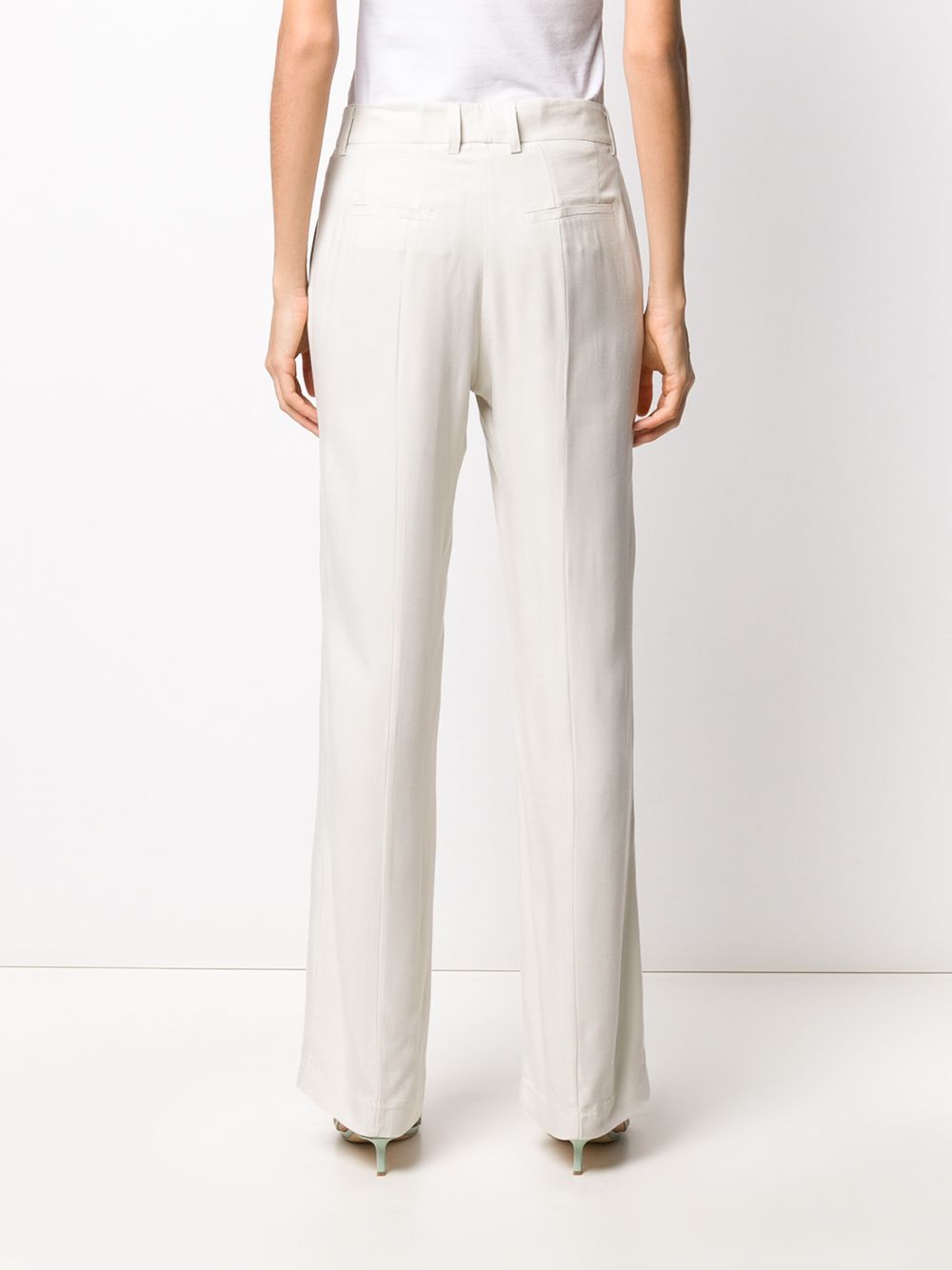 фото Hebe studio mid-rise straight leg trousers