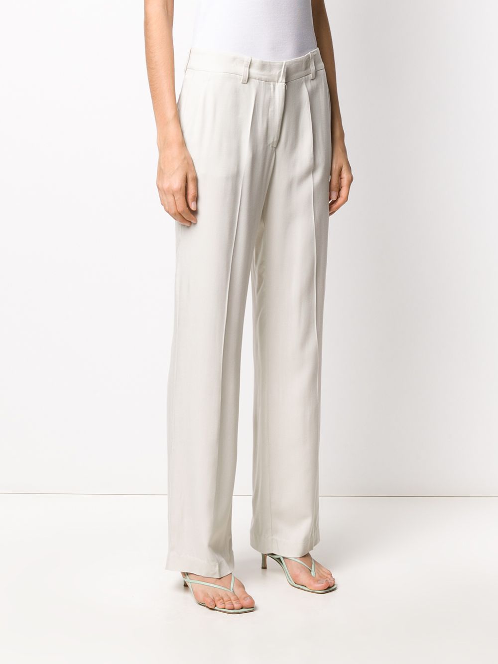 фото Hebe studio mid-rise straight leg trousers