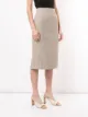 Rochas تنورة كاروهات ضيقة