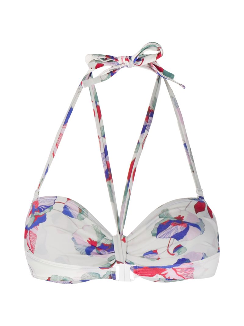 Shop Isabel Marant Multi-strap Floral Print Bikini In White