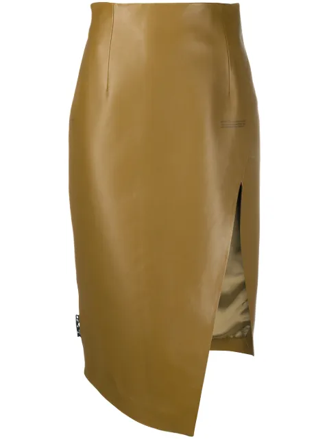 Leather Jacket / Asymmetric Check Pattern Skirt WEO0064 main image 1