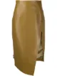 Image 1 of Off-White leather asymmetric pencil skirt