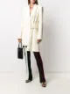 Image 2 of Off-White logo-print asymmetric coat