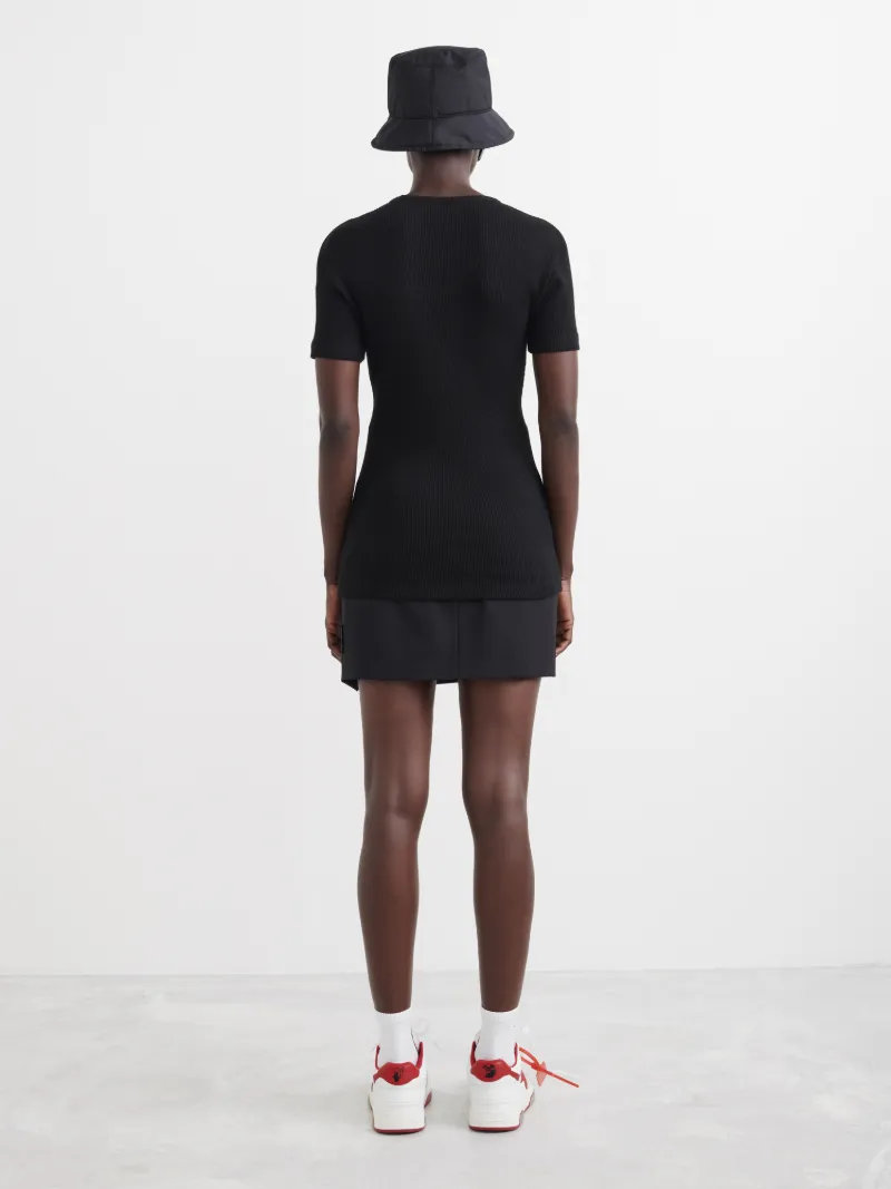 RIBBED S/S T-SHIRT