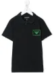 Image 1 of Emporio Armani Kids logo patch polo shirt