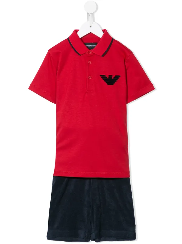 polo tracksuit red