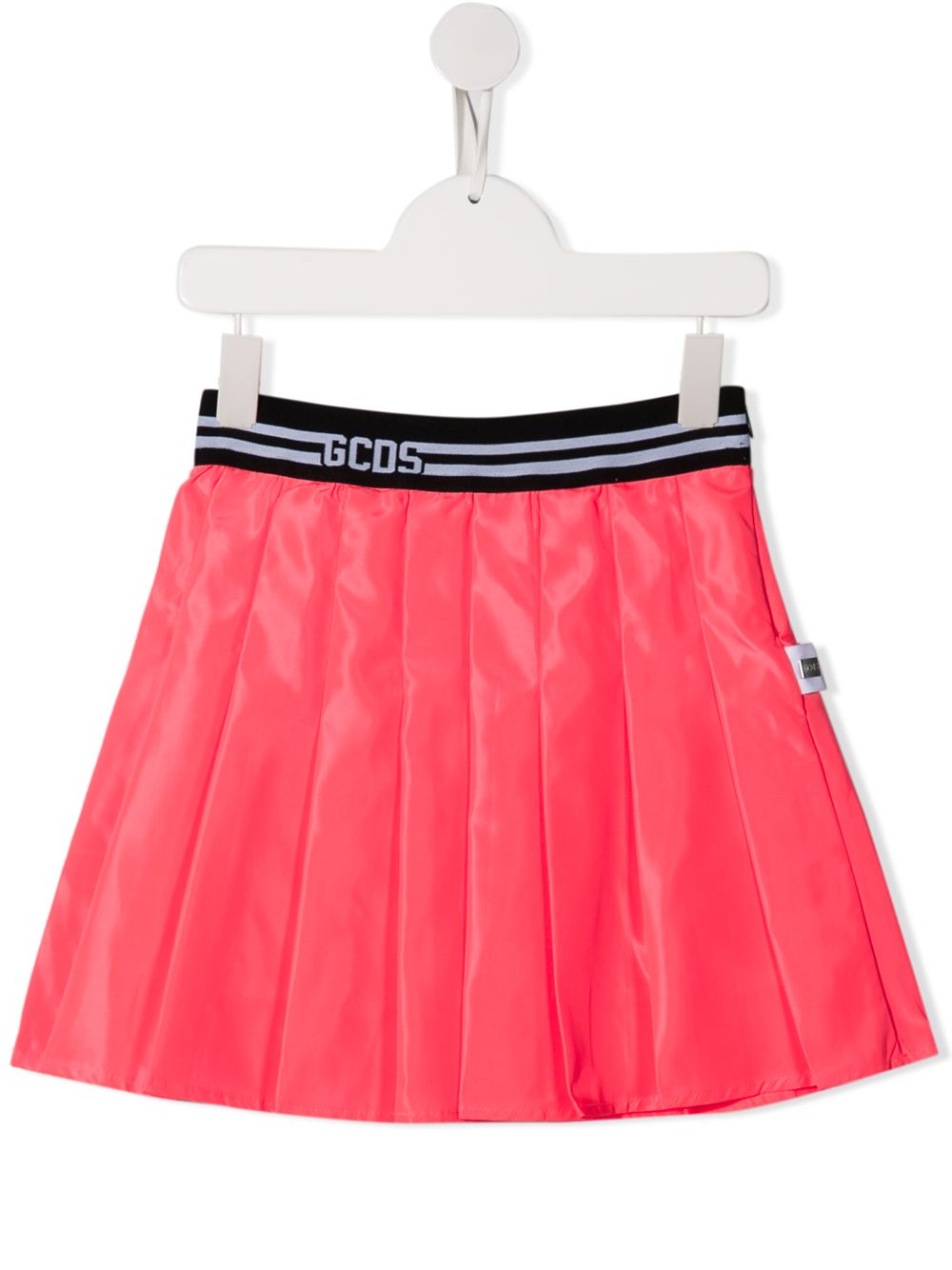 фото Gcds kids logo lined a-line skirt