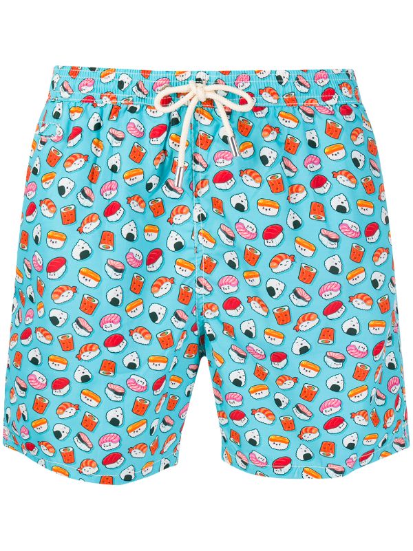 sushi swim trunks