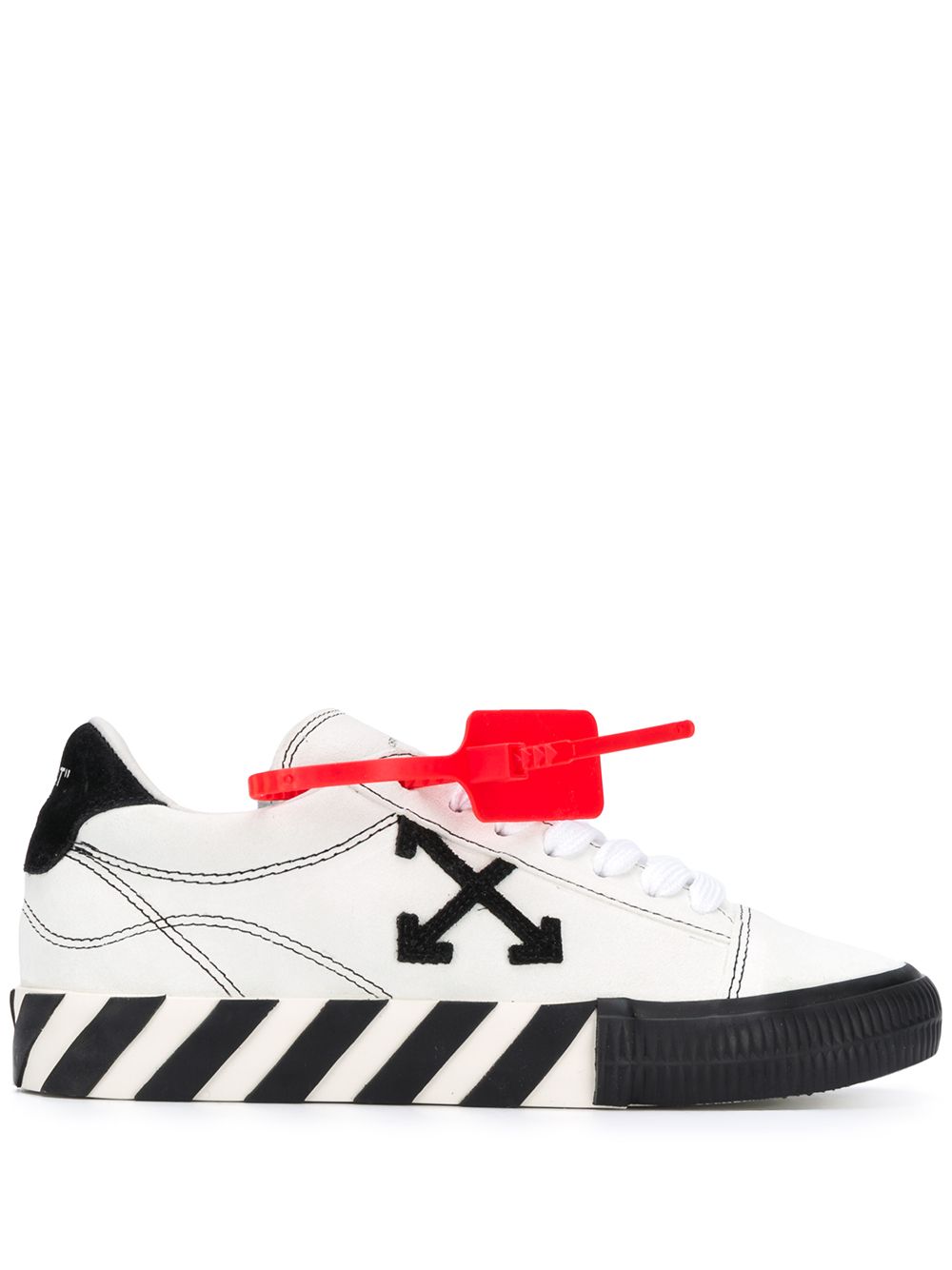 Shop Off-White Arrows vulcanised low-top sneakers with Express Delivery ...