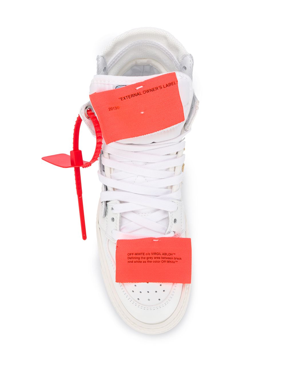 фото Off-white высокие кеды off-court 3.0