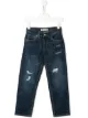 الصورة 1 من Levi's Kids جينز ضيق بتأثير مهترئ