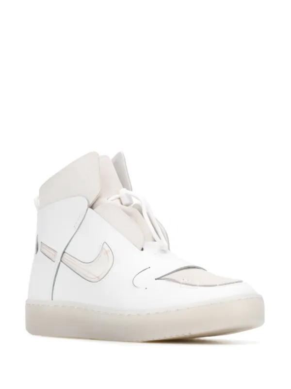 white high top trainers