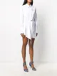 Off-White asymmetric-hem mini shirtdress