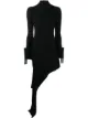 Afbeelding 1 van Off-White Asymmetrische jurk