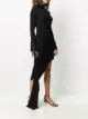 Off-White draped asymmetric knitted dress