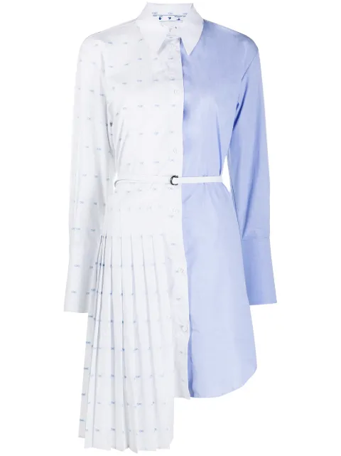 Off-White pleated shirt dress